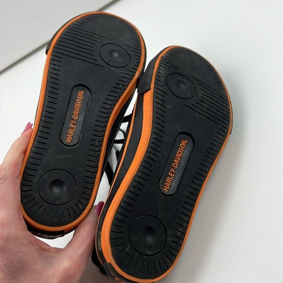 Harley Davidson  Kids Black Sneakers size 1 - Picture 7 of 11